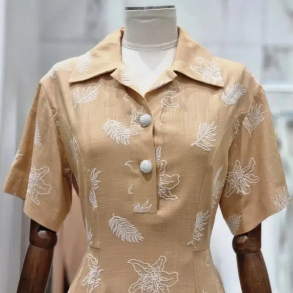 [BUNJANG] Mojo.S.Phine Silk Embroidery Dress Size 55 / 모조에스핀 실자수 원피스