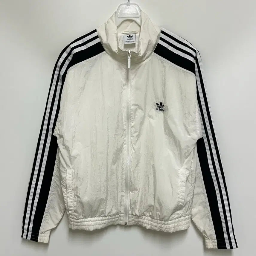 [BUNJANG] Adidas Originals Women's Windbreaker Jacket - White (XS) / [여자-90 (XS)]아디다스 오리지널 윈드브레이커 자켓