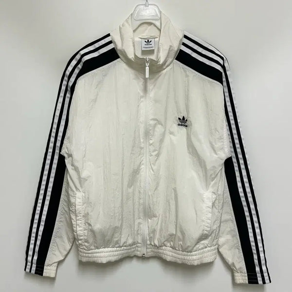 [BUNJANG] Adidas Originals Women's Windbreaker Jacket - White (XS) / [여자-90 (XS)]아디다스 오리지널 윈드브레이커 자켓