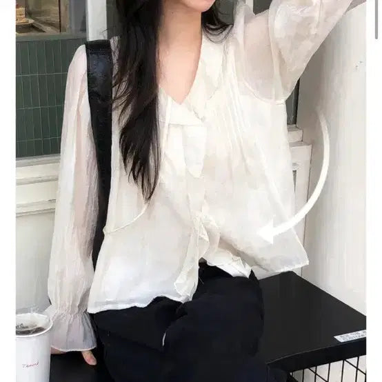 [BUNJANG] Shopperland Blouse / 쇼퍼랜드 블라우스