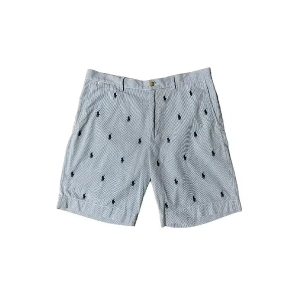 [BUNJANG] Polo Ralph Lauren Striped Logo Shorts / 폴로 로고 스트라이프 반바지 팝니다