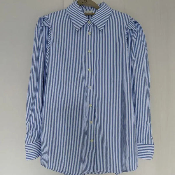 [BUNJANG] Blue Stripe Shirt & Light Wash Denim Bundle / 블루 스트라이프, 라삐아프 연청 셔츠 2종 일괄