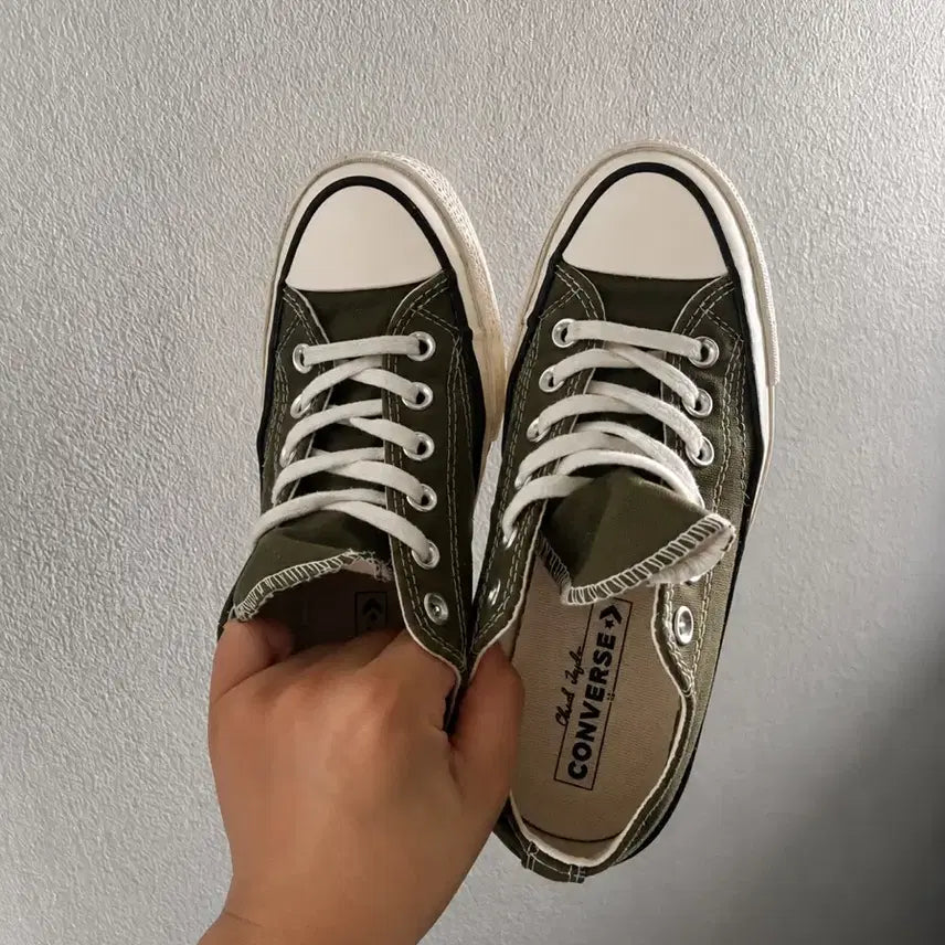 [BUNJANG] Converse Chuck Taylor All Star Khaki Shoes (240mm) / 컨버스 척테일러 올스타 카키 240