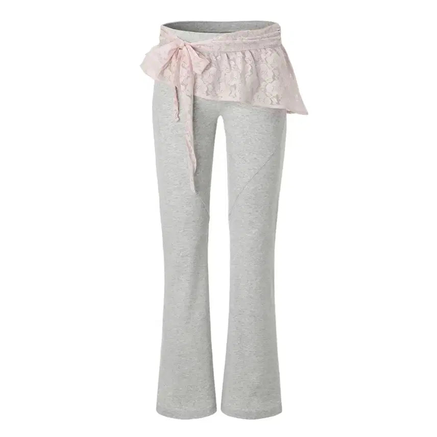 [BUNJANG] Three Times Blossom Bootcut Pants Light Grey S / 쓰리타임즈 블라썸 부츠컷 팬츠 그레이 S blossom bootcut