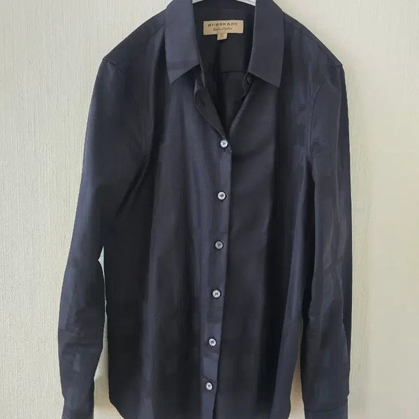[BUNJANG] Burberry Glossy Shirt / (정품)  버버리 광택. 셔츠 55