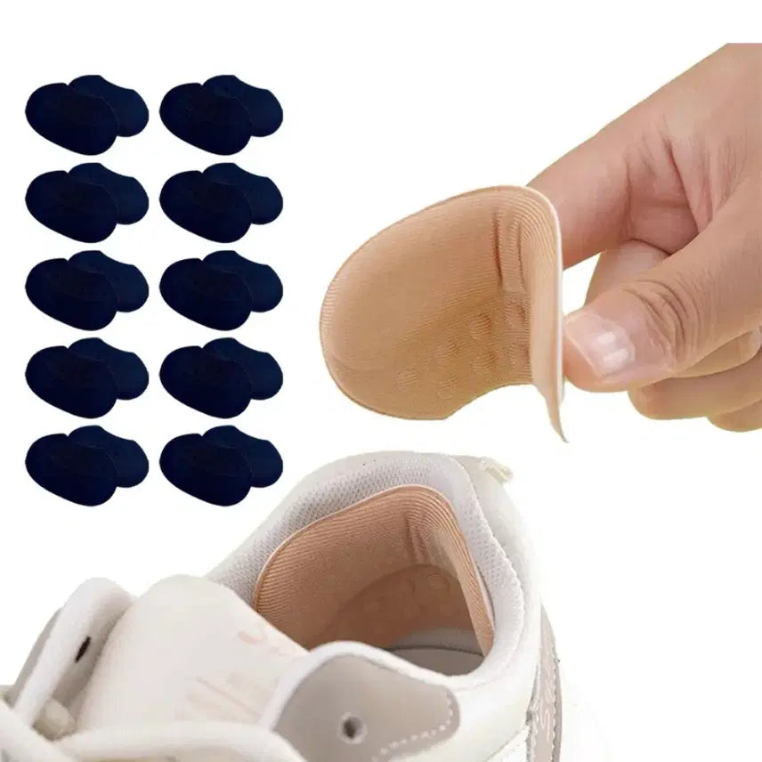 [BUNJANG] Heel Protector Pads (10 Pairs) - Black / 신발 뒤꿈치 패드 10개입 블랙