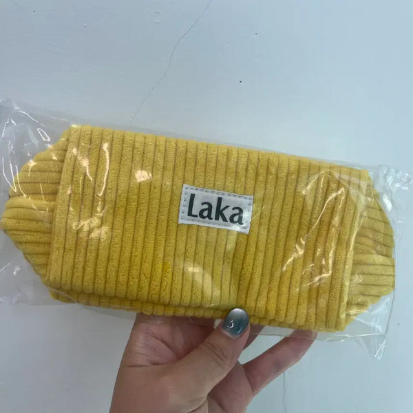 [BUNJANG] Rola Sun Pouch Yellow Corduroy / 새상품(미개봉) 라카 썬 파우치 (옐로우코듀로이) 170*100*90mm