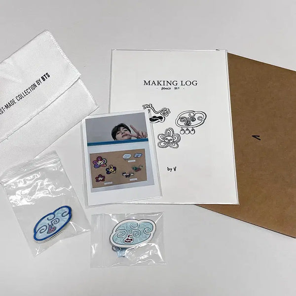 [BUNJANG] BTS V Artist-Made Collection Cloud Brooch Set / BTS 방탄 뷔 아티스트 메이드 컬렉션 구름 브로치 뱃지 세트