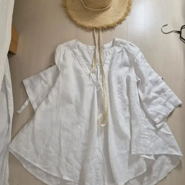 [BUNJANG] Linen Loose Fit Blouse / 마블라우스      린넨블라우스       루즈핏