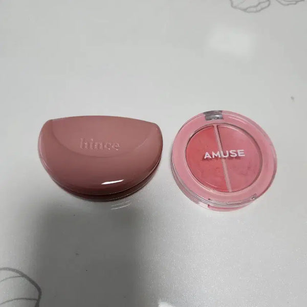 [BUNJANG] Hince Cheek Allure Moon & Amuse Peach Bomb Lip & Cheek Bundle Set / 일괄)힌스 치크 얼루어문 어뮤즈 복숭아밤 립앤치크