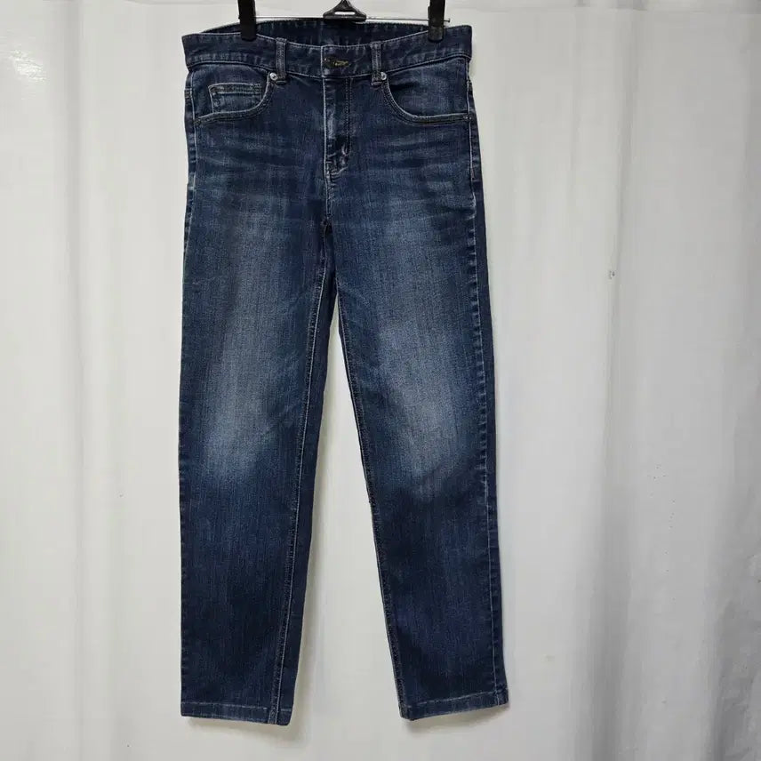 [BUNJANG] W.ANGLE Indigo Denim Wide Straight Fit Pants Size 76 / W.ANGLE 청바지 76 사이즈