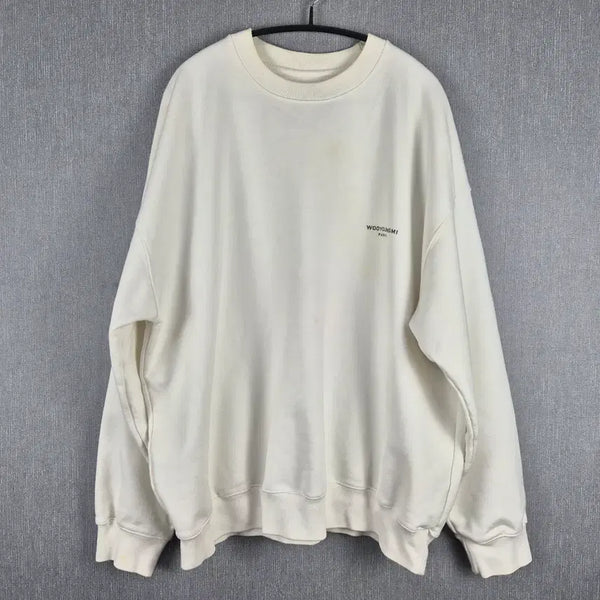 [BUNJANG] Wooyoungmi Ivory Sweatshirt / 우영미 아이보리 스웨트셔츠 맨투맨 110