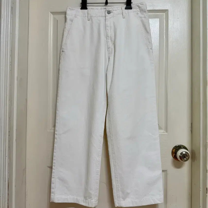 [BUNJANG] TIME Wide Fit Ivory Denim Pants / 타임TIME] 와이드핏 아이보리 데님팬츠