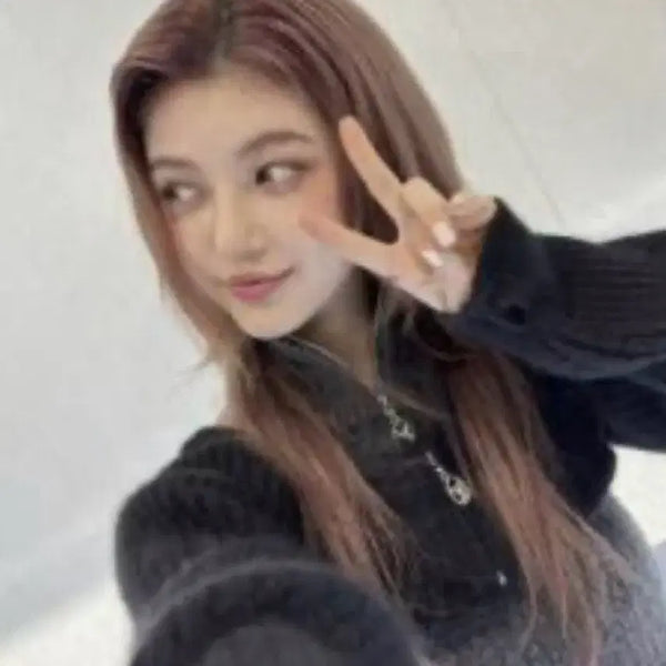 [BUNJANG] YUSE Fox Racoon Zipper Bolero Knit Top Black / [새상품/뉴진스 착용] 유즈 YUSE 폭스 라쿤 지퍼 볼레로 니트 탑 블랙