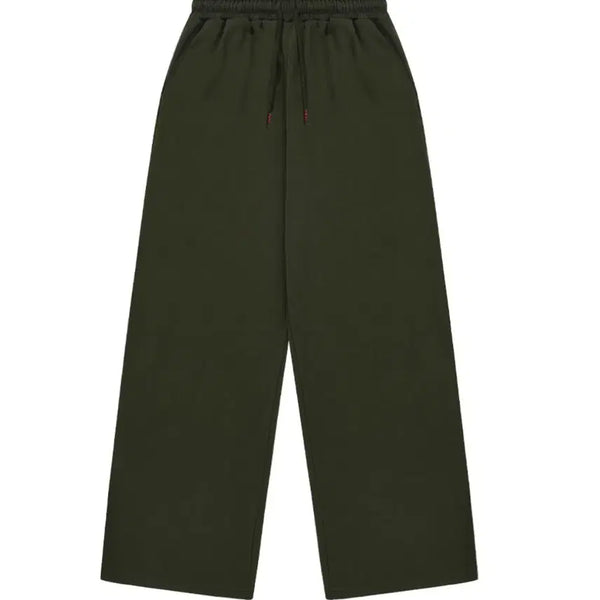 [BUNJANG] Khaki Wide Fit Training Sweatpants / 카키색 와이드핏 트레이닝 스웨트 팬츠