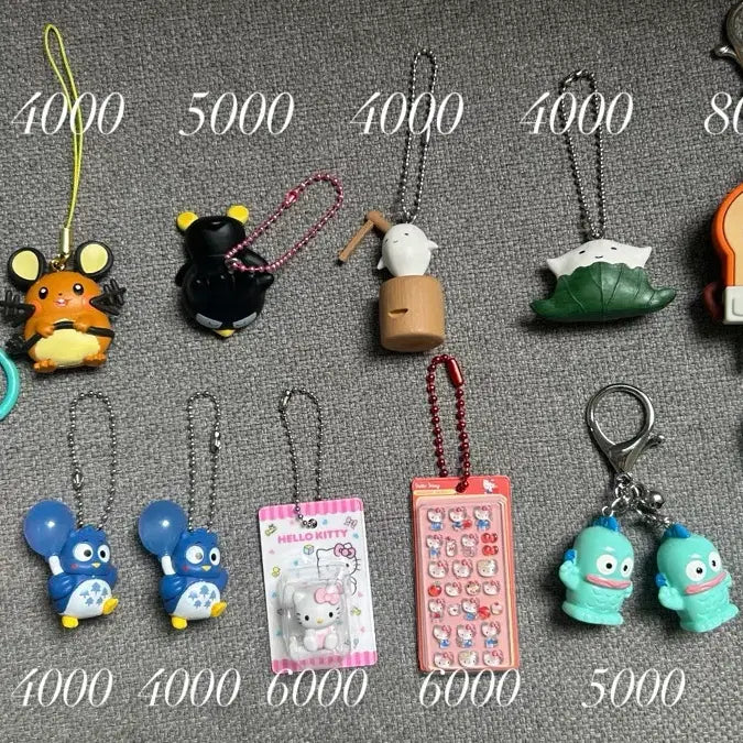 [BUNJANG] Sanrio Pokemon Bread Barber Keyring / 산리오 포켓몬 브레드이발소 키링