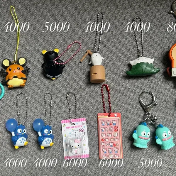 [BUNJANG] Sanrio Pokemon Bread Barber Keyring / 산리오 포켓몬 브레드이발소 키링