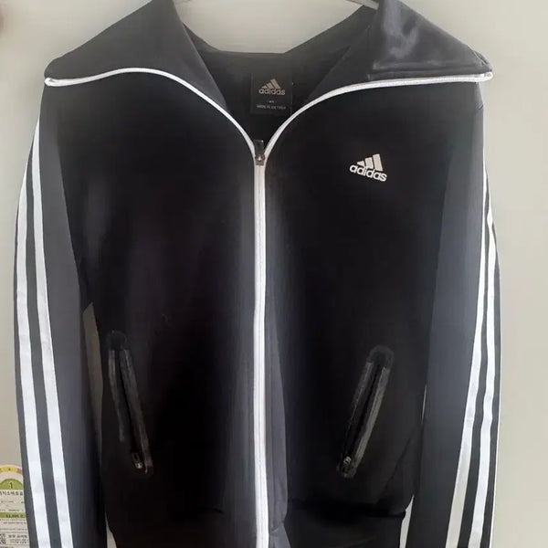 [BUNJANG] Adidas Performance Logo Track Top Black Jersey / [정품/A급] 아디다스 퍼포먼스 로고 트랙탑 블랙 져지