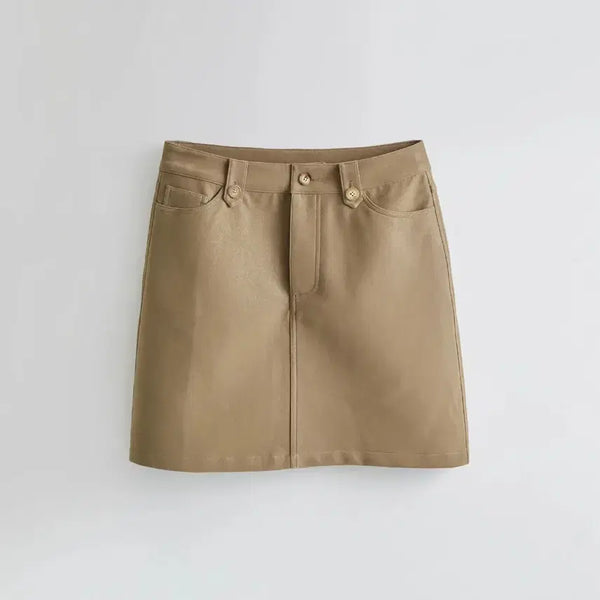 [BUNJANG] Hane Classic Midi Skirt Nubuck Beige / 하네 클래식 미디 스커트 Nubuck Beige