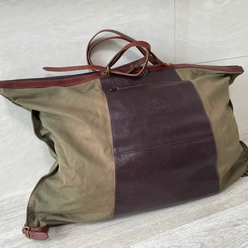 [BUNJANG] IL Bisonte Military Big Tote Bag / IL Bisonte, 일 비종떼 / 밀리터리 빅 토트백, 빅 쇼퍼백