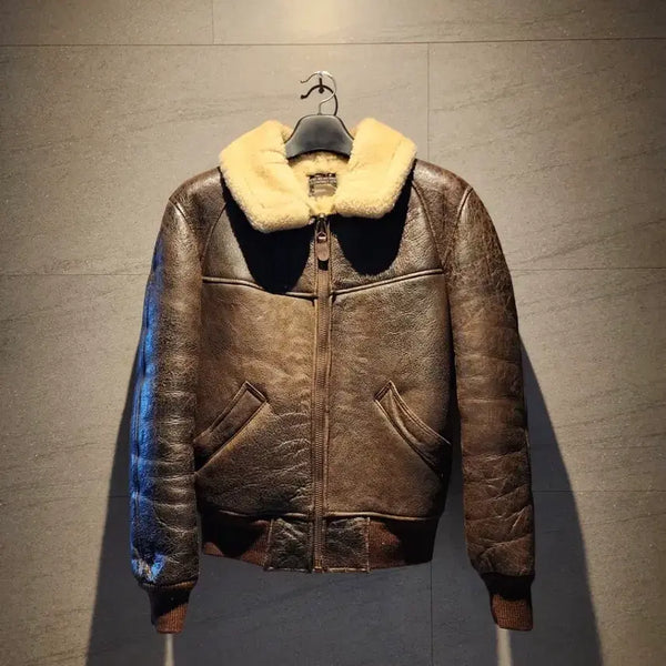 [BUNJANG] Avirex B-6 Shearling Leather Jacket / 80~90s 아비렉스 B-6 무스탕
