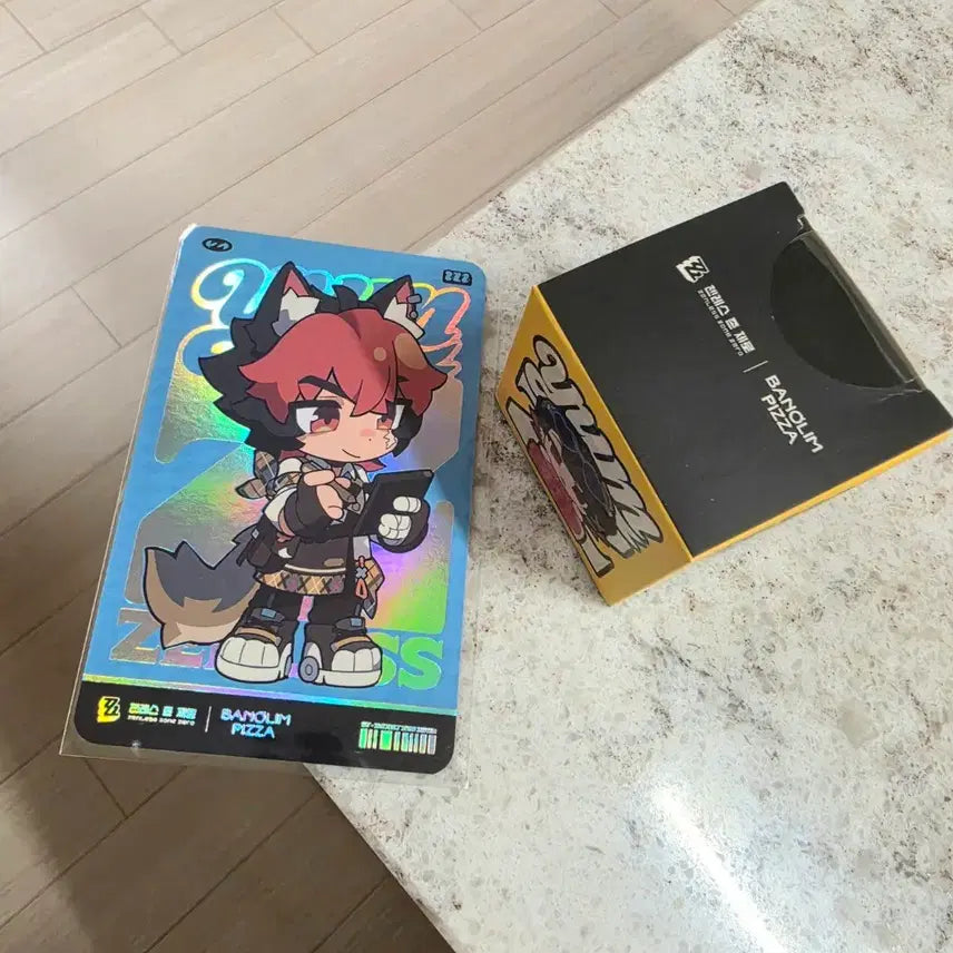 [BUNJANG] Wolfgang Pizza Game Collaboration Ellen Keycap Keyring + Manado Photocard (SD) / [안전포장]반올림피자 젠존제 젠레스 존 제로 게임 콜라보 엘렌 키캡 키링 + 마나도 포토카드(SD) 게임쿠폰 미사용