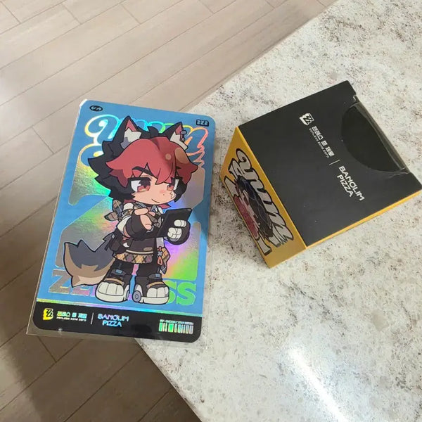 [BUNJANG] Wolfgang Pizza Game Collaboration Ellen Keycap Keyring + Manado Photocard (SD) / [안전포장]반올림피자 젠존제 젠레스 존 제로 게임 콜라보 엘렌 키캡 키링 + 마나도 포토카드(SD) 게임쿠폰 미사용