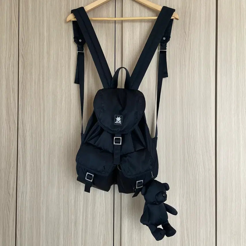 [BUNJANG] Physical Department Bear Keyring Day Bag / 피지컬 디파트먼트 베어 키링 데이백