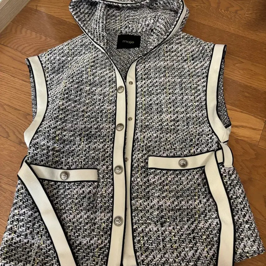 [BUNJANG] Maje Tweed Vest / 마쥬 트위드 베스트