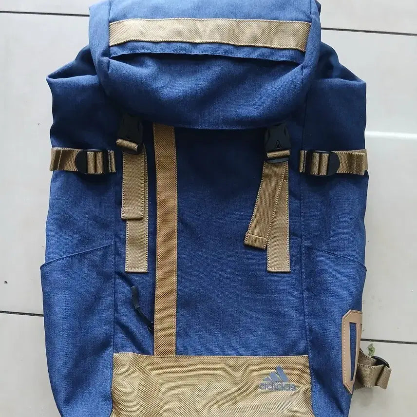 [BUNJANG] Adidas Backpack Navy/Khaki / 아디다스 백팩 네이비/카키