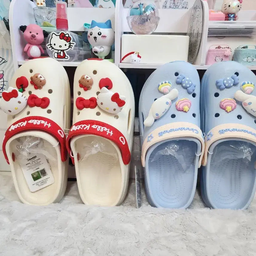 [BUNJANG] Sanrio Hello Kitty & Cinnamoroll Sandals / 산리오정품 헬로키티/시나모롤 샌들슬리퍼245~250mm