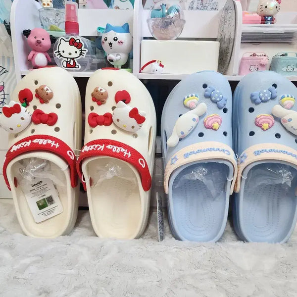 [BUNJANG] Sanrio Hello Kitty & Cinnamoroll Sandals / 산리오정품 헬로키티/시나모롤 샌들슬리퍼245~250mm