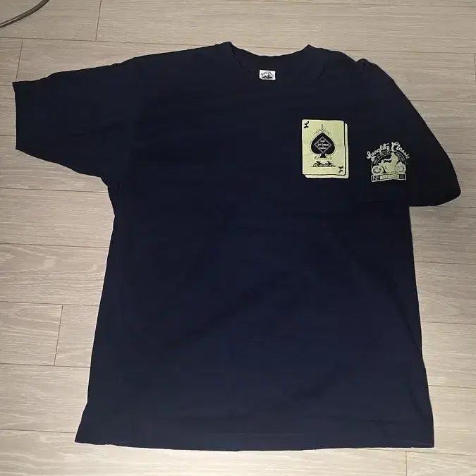 [BUNJANG] Langlitz Leathers Limited Edition Navy Short Sleeve T-Shirt L / 랑그리츠 한정 반팔티 L