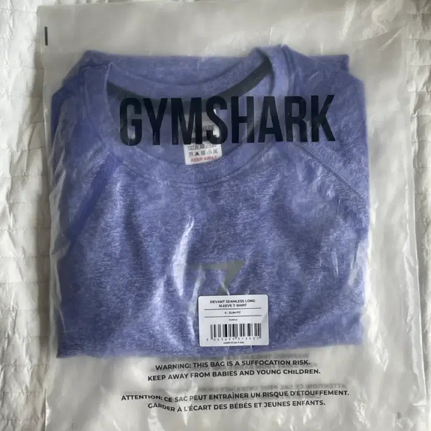 [BUNJANG] Gymshark Devant Long Sleeve S Amethyst / { 미개봉 새상품 } S size 짐샤크 devant 디벤트 디반트 롱슬리브 Amethyst 색