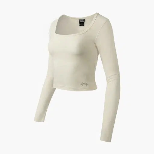 [BUNJANG] Hdex Square Neck Long Sleeve (Beige, M) / Hdex 스퀘어넥 롱슬리브 (본,M)