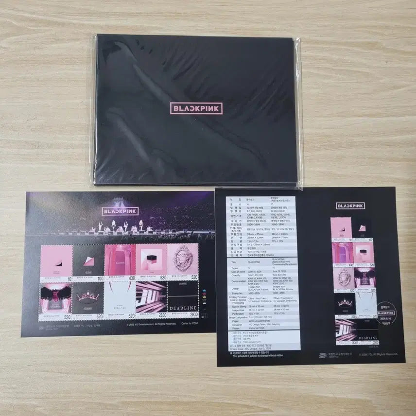[BUNJANG] Blackpink 10th Anniversary Stamp Package + Unfolded Sheet Bundle Set / 블랙핑크 10주년 기념 우표패키지 + 전지 미개봉 일괄