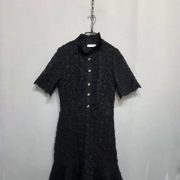 [BUNJANG] Sandro Lace Dress Black / 산드로 레이스 원피스 블랙
