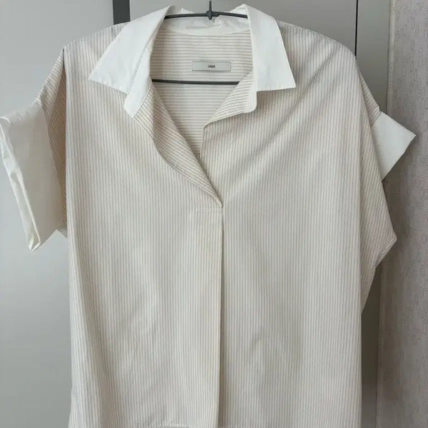 [BUNJANG] YUMER Tokyo Nellie Shirt Beige Stripe / 유메르 도쿄넬리 셔츠 베이지 스트라이프