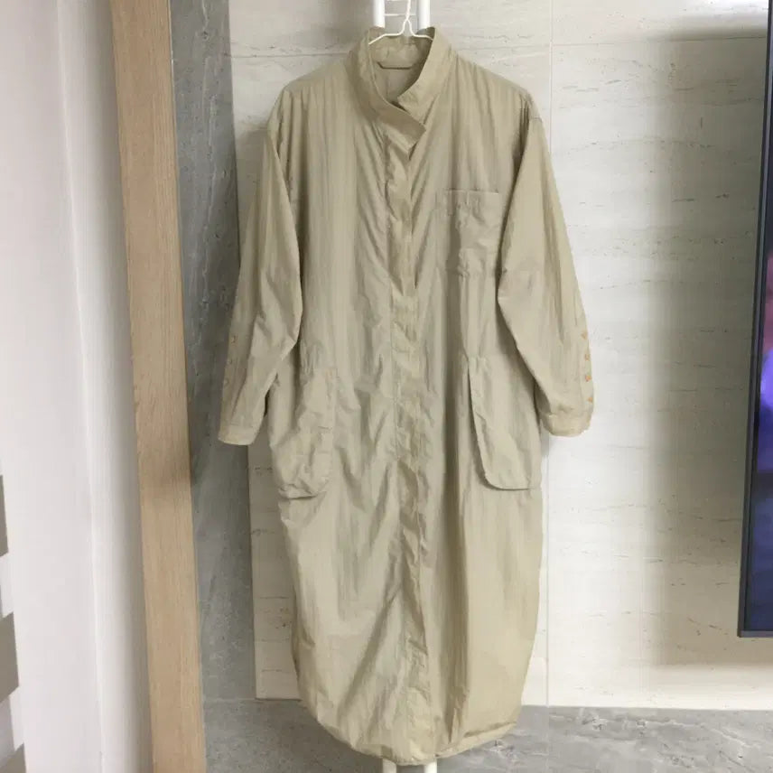 [BUNJANG] SYSTEM Shirring Crinkled Shirt Dress / SYSTEM 시스템 셔링 바스락 셔츠 원피스 55