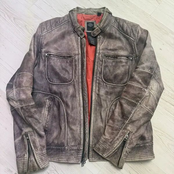 [BUNJANG] Harley-Davidson Lambskin Leather Jacket L / 할리데이비슨  램스킨 양가죽 자켓 L