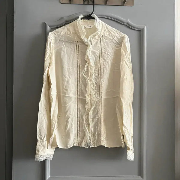 [BUNJANG] TIME 21ss Lace Detail Blouse / 21ss TIME 타임 블라우스 호칭 88-98-165 사이즈
