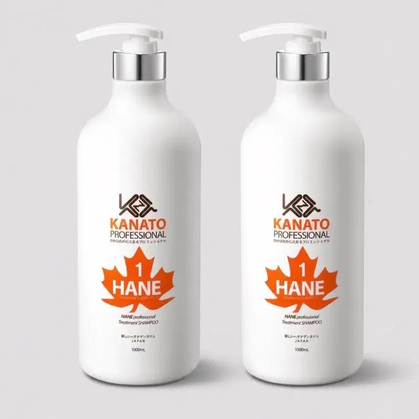 [BUNJANG] Kanato Hane Treatment Shampoo (1000ml, 2-Pack) / 카나토 하네 트리트먼트 샴푸 1000ml 2개