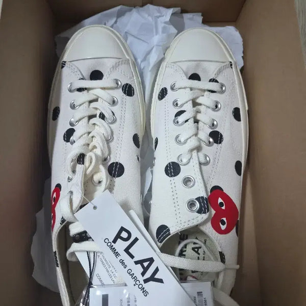[BUNJANG] Comme des Garçons x Converse Chuck Taylor Polka Dot Low All Star 70 (285) / (정품,새상품,285)꼼데가르송 x 컨버스 척테일러 폴카닷 로우 올스타 70