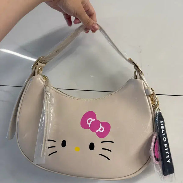 [BUNJANG] Hello Kitty Leather Shoulder Bag Crossbody Bag / 정리중))헬로키티 레더 숄더백 크로스백 가방
