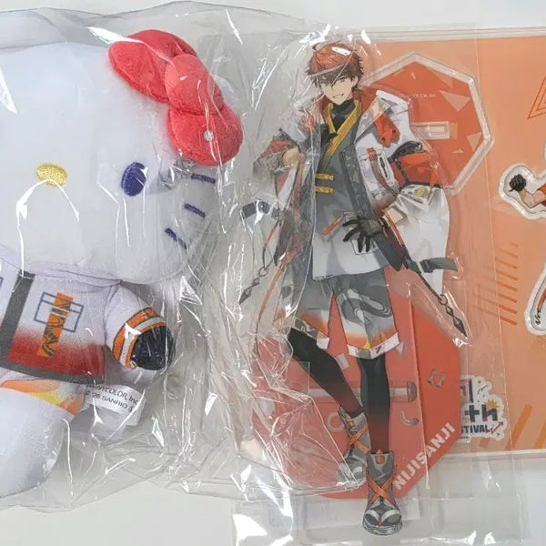 [BUNJANG] Nijisanji San-Suke 3SKM Kitami Yusei Collaboration Acrylic Plush & Standee Bundle Set (Sealed) / 일괄) 미개봉 니지산지 삼스케 3SKM 키타미 아크릴 누이 키티 니지페스