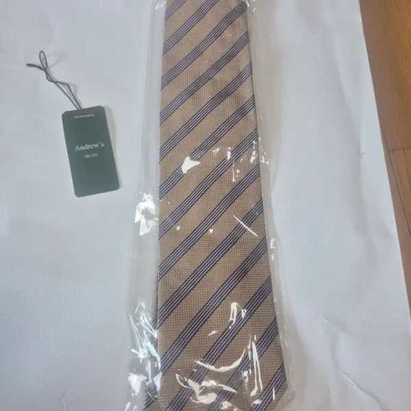 [BUNJANG] Andrew's Milano Striped Silk Tie / 앤드류스 밀라노 넥타이 스트라이프