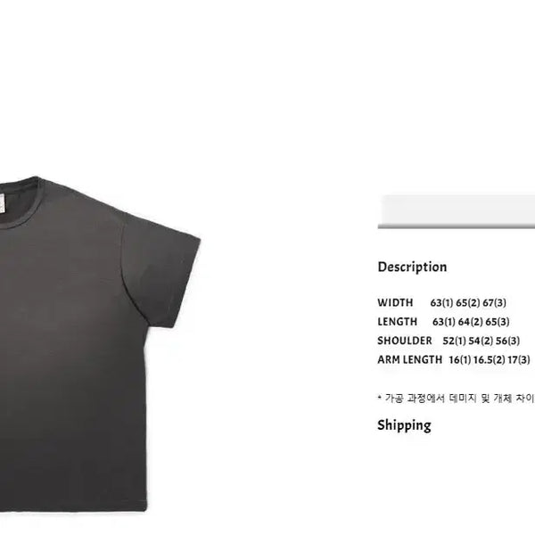 [BUNJANG] WEKOME Blank Tee Charcoal / [1] 뤡코즈 블랭크티 챠콜