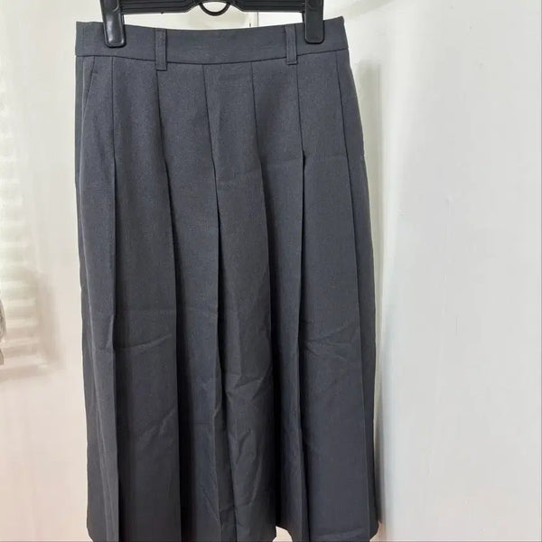 [BUNJANG] GU Pleated Skirt Grey / 새상품 GU 지유 플리츠 스커트 치마 그레이