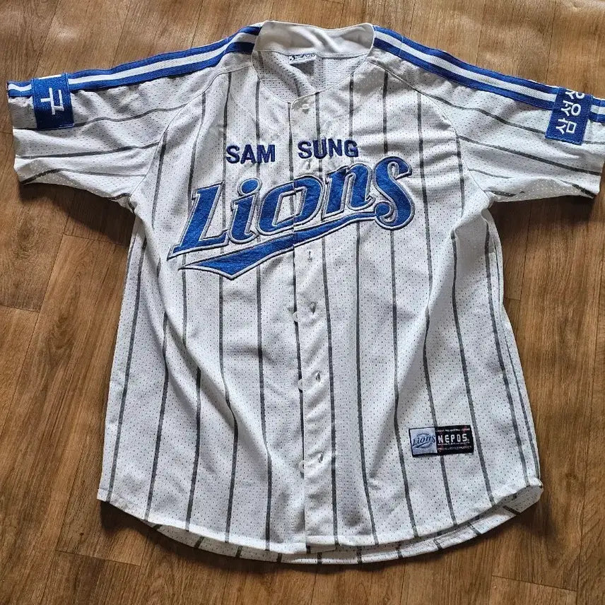 [BUNJANG] Samsung Lions Nepos Dynasty Jersey Size 95 (No Marking) / 삼성 라이온즈 네포스 왕조 유니폼 95 노마킹
