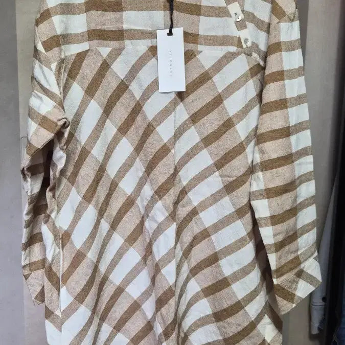 [BUNJANG] Intropia Checkered Blouse / 인트로피아 체크 블라우스